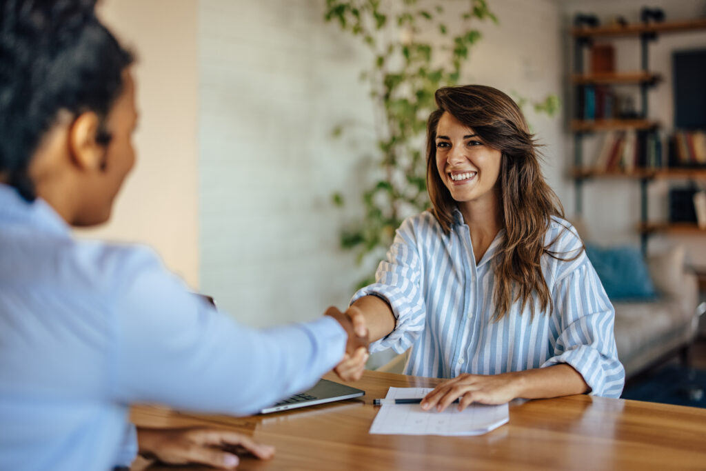 A direct marketing intern being offered a permanent position